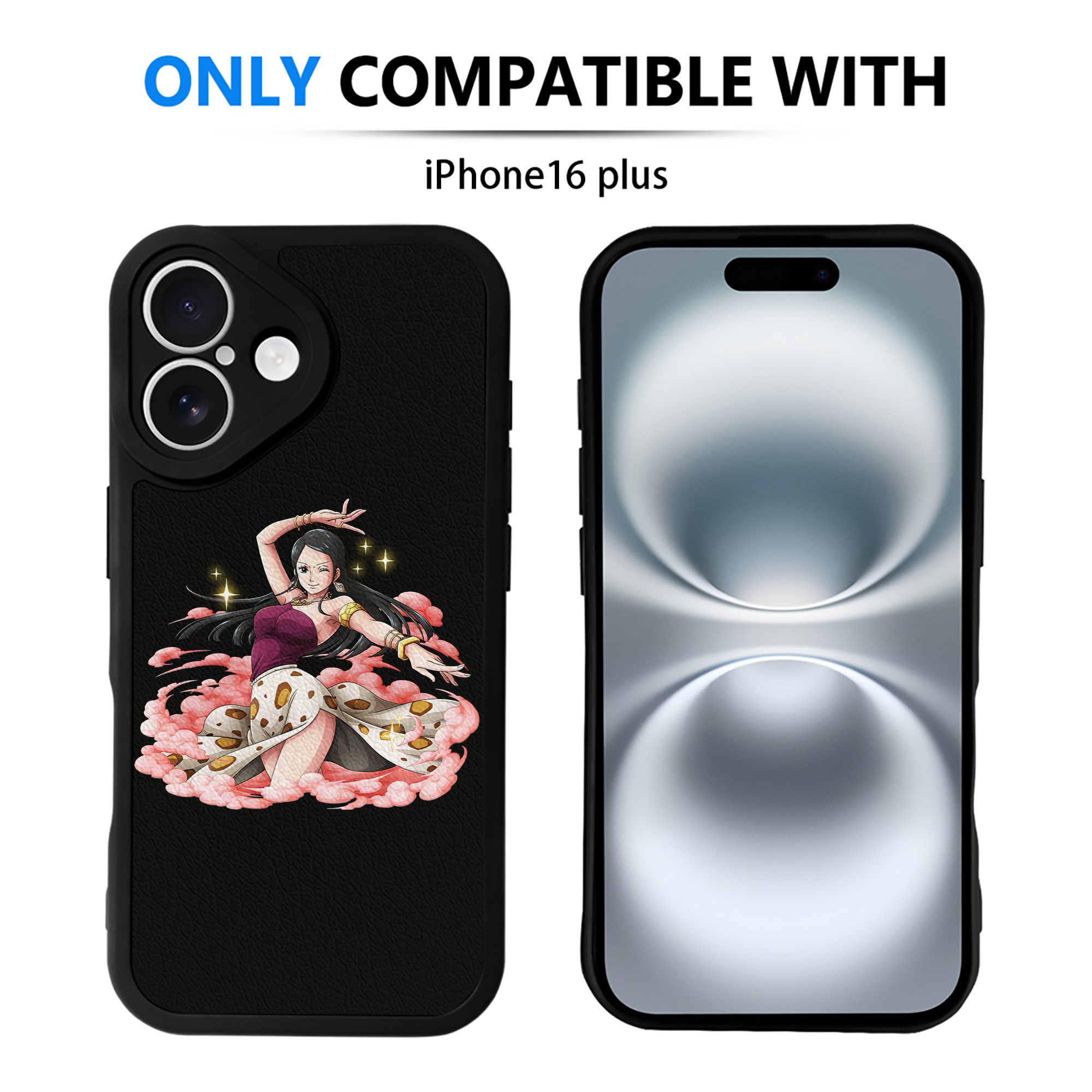 （画像用） ワンピース ニコ・ロビン ONE PIECE Nico Robin 【iPhone 16シリーズ対応】シリコンスマホケース（レザー調） 材質：シリコン